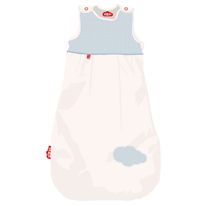 Illustration of sleeping bag Vichy blue 6-24 months Illustration of sleeping bag Vichy blue 6-24 months